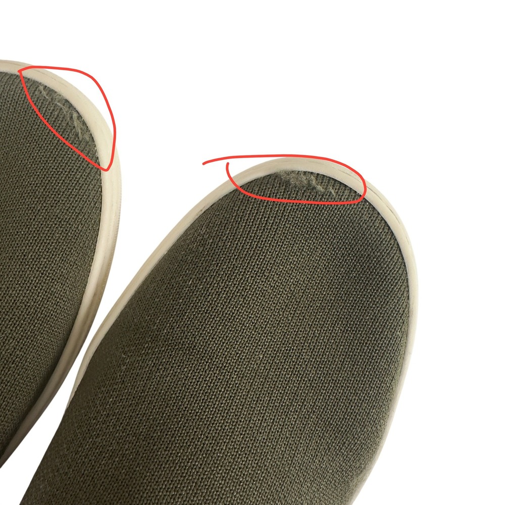Rothy's Olive Green Knit Slip-On Sneakers Size‎ 8 - Picture 2 of 6